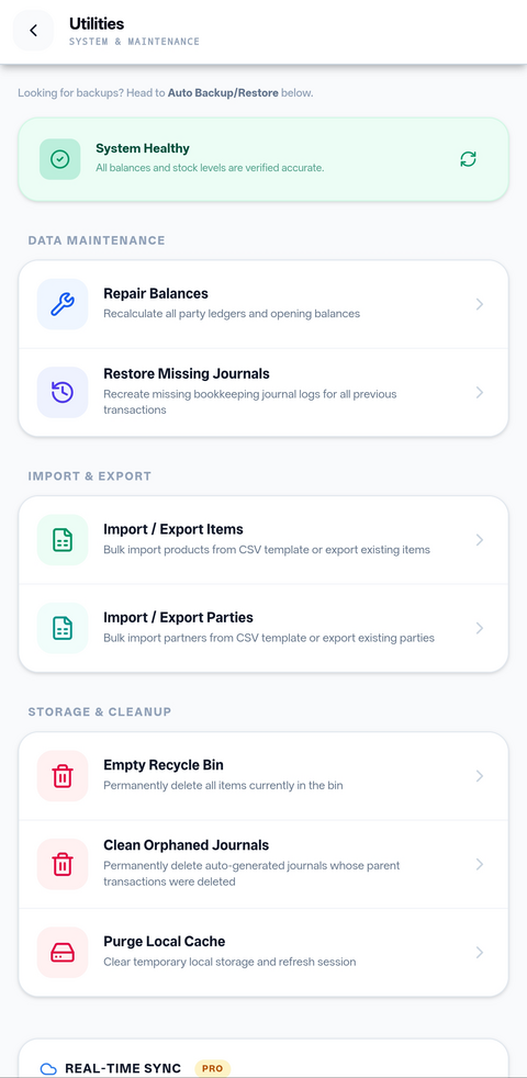 Likhtam A built-in audit that catches mismatches screen